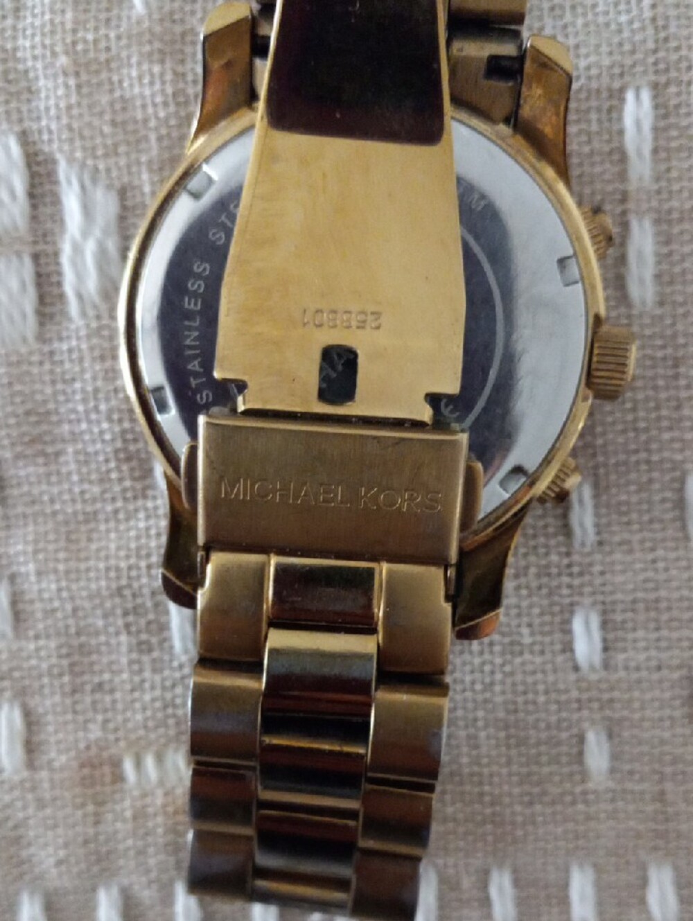 Michael Kors Gold Tone Women's Chronograph Watch - Picture 3 of 5